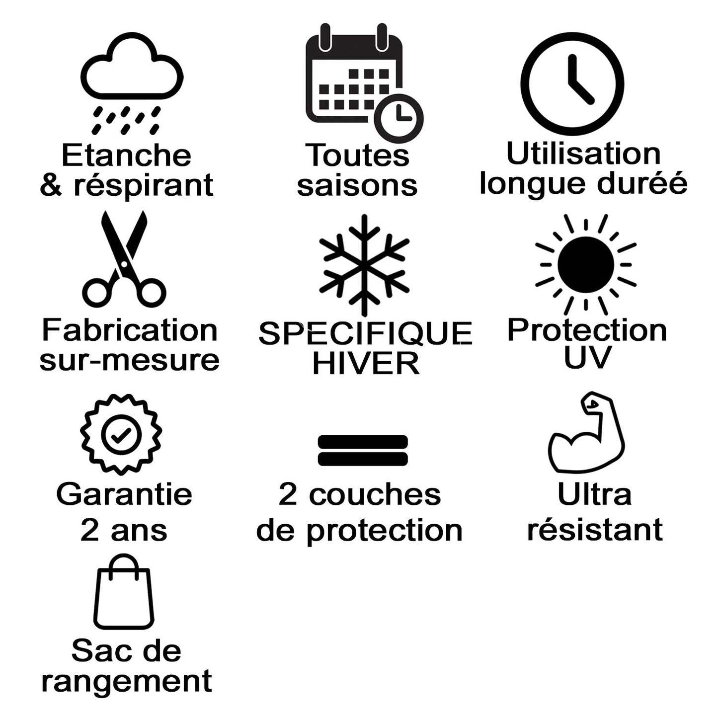 Bâche de protection Subaru Impreza A partir de 2016 , protection hivernale absolue