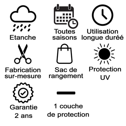 Bâche de protection Suzuki Swift A partir de 2004, protection toutes saisons
