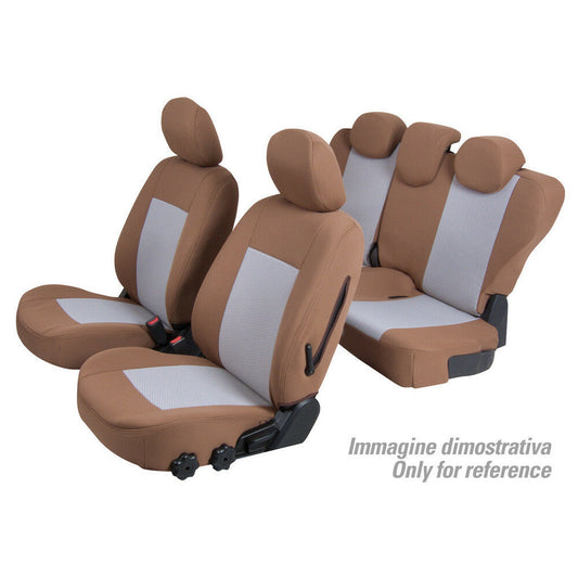 Housse de siège auto sur mesure - Mercedes Citan (2012 - 2021) - Couleur : Noisette – Ton chaud et naturel